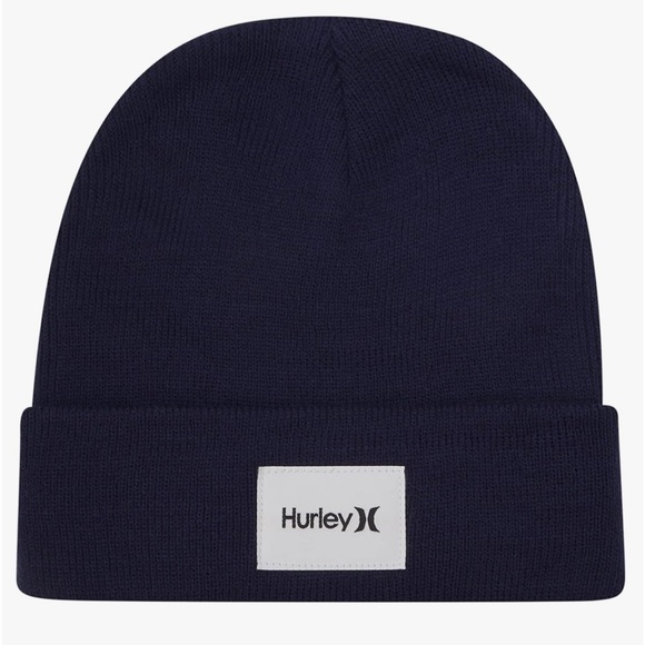 Hurley Men's Winter
Hat - Seaward Patch Cuffed.. color Obsidiana new - Picture 5 of 10